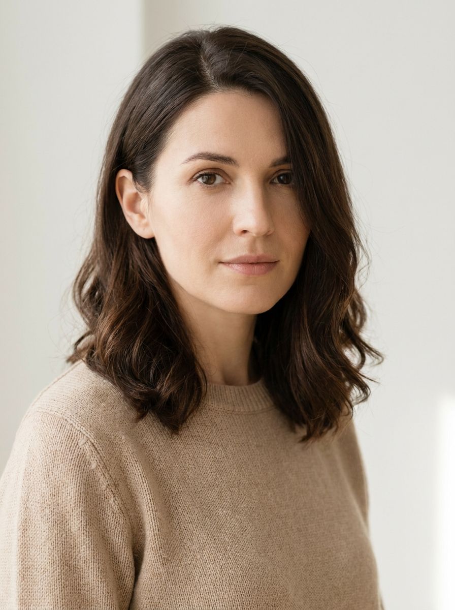 Offene Haare hinter ein Ohr gesteckt - Frisuren für offene Haare